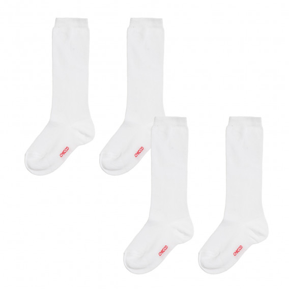 Комплект от два чифта чорапи бели Chicco 343021 