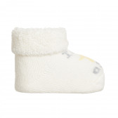 Плетени чорапи STAR за бебе, бели Chicco 343031 