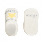 Плетени чорапи STAR за бебе, бели Chicco 343032 2