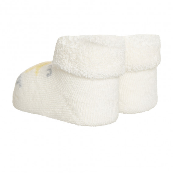 Плетени чорапи STAR за бебе, бели Chicco 343034 4