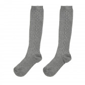 Чорапи за момиче с фигурални мотиви, сиви Chicco 343052 
