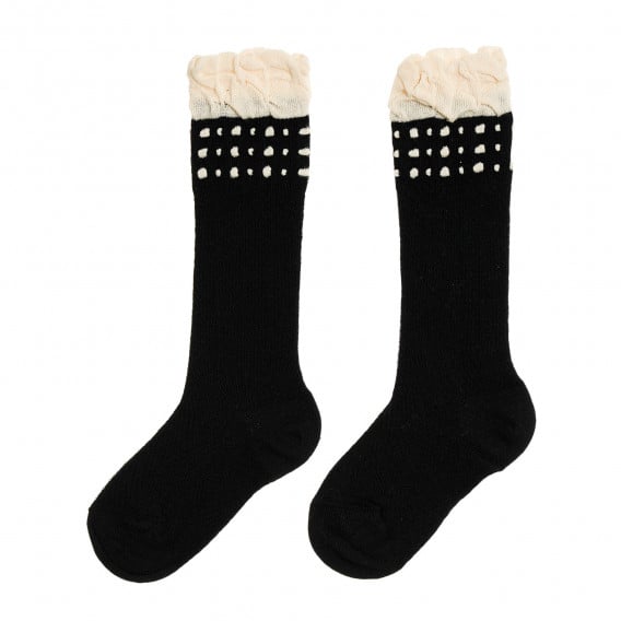 Чорапи за бебе в бежово и черно Chicco 343054 