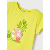 Тениска с щампа на ананас, жълта Mayoral 343248 3