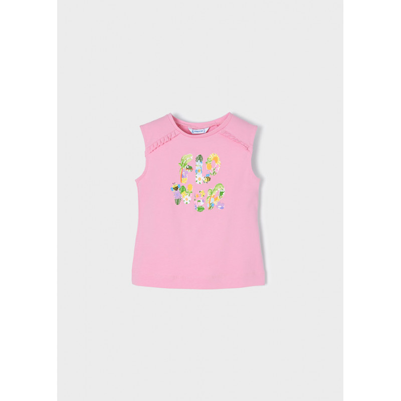 Тениска без ръкави Flower, лилава  343258