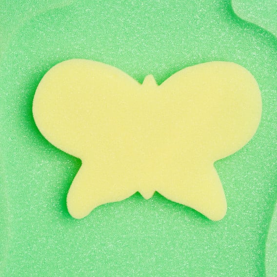 Мека подложка за баня Maxi с жълта пеперуда, зелена Chipolino 343313 2
