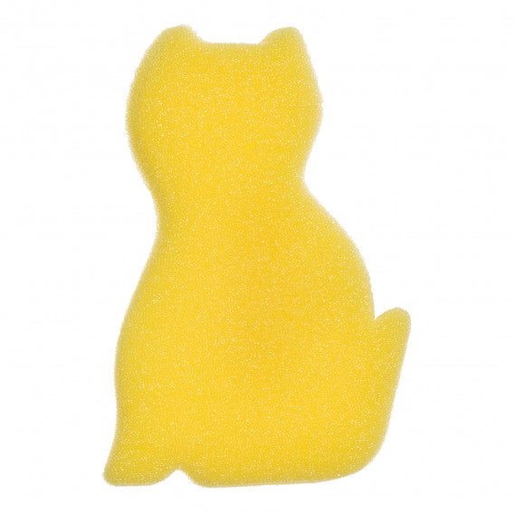 Мека подложка за баня Maxi с жълто коте, зелена Chipolino 343320 4