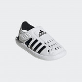 Аква сандали с лого, бели Adidas 343375 5