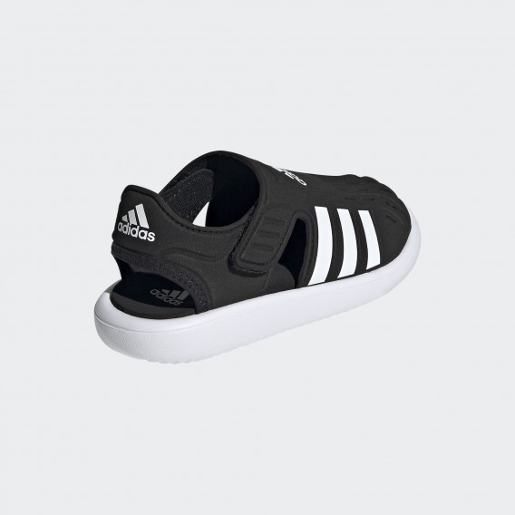 Аква сандали с лого, черни Adidas 343384 6