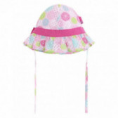 Памучна шапка за бебе момиче с цветен принт и пришита панделка Tuc Tuc 34345 2