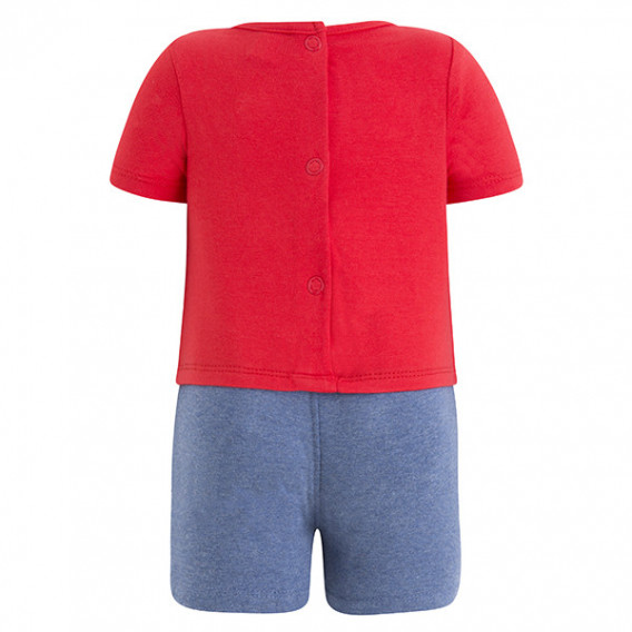 Памучен къс гащеризон с къс ръкав и декоративни джобчета за бебе момче Tuc Tuc 34363 2