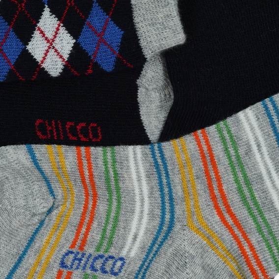 Комплект от два чифта чорапи за момче многоцветни Chicco 343774 3