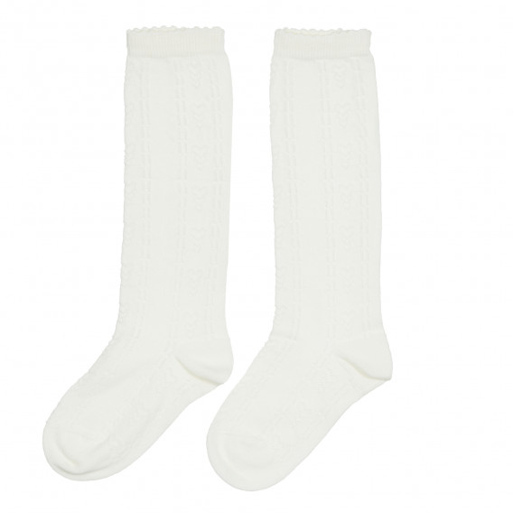 Чорапи за момиче бели Chicco 343776 