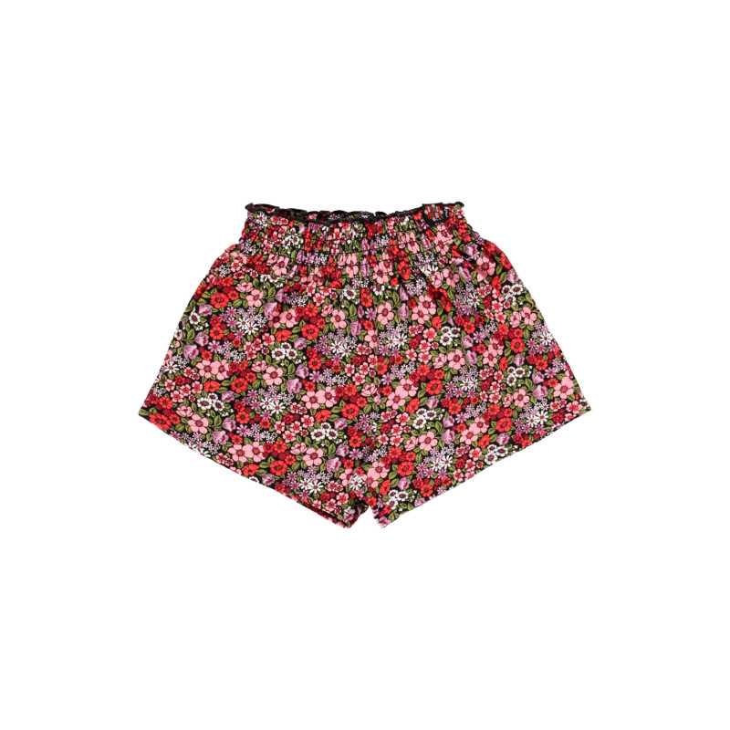 Къси панталони с принт на цветя, многоцветни  343900