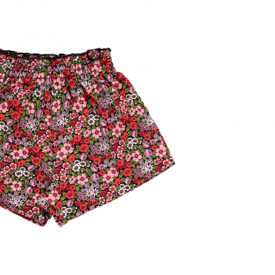 Къси панталони с принт на цветя, многоцветни Boboli 343902 3