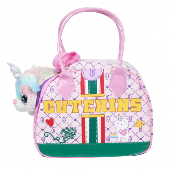 Коте еднорог в чанта - CuteKins Rainbow Funville 344181 2