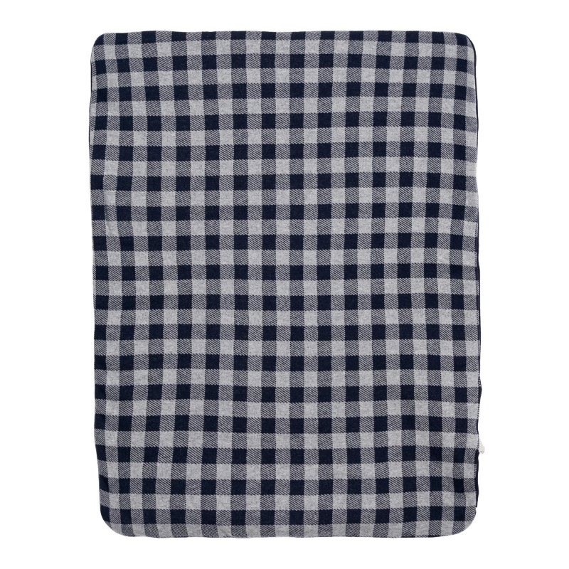 Карирано одеялце в сиво и синьо, 58 х 76 см  344282