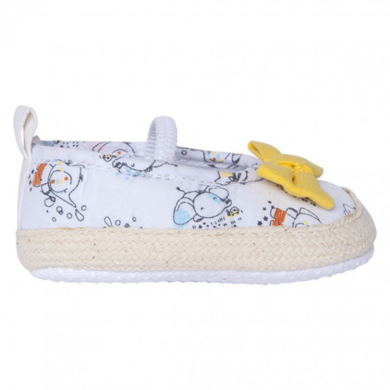 Меки обувки за бебе момиче с жълта панделка Tuc Tuc 34446 