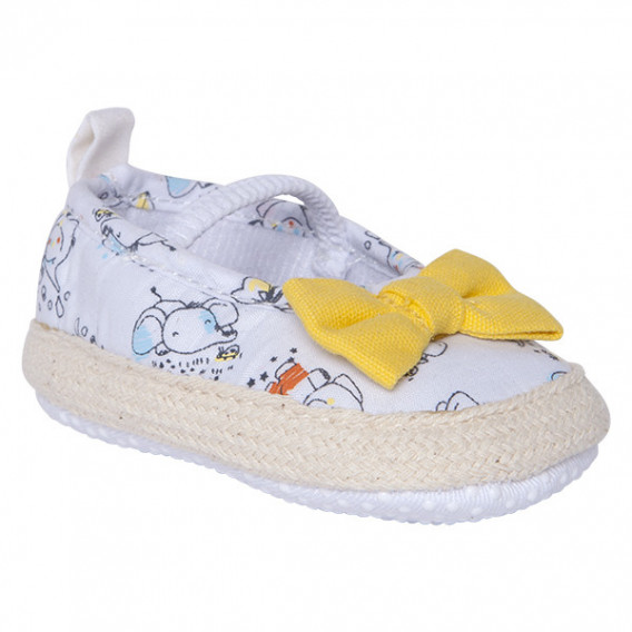 Меки обувки за бебе момиче с жълта панделка Tuc Tuc 34447 2