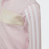 Анцунг от сатенирана материя, розов Adidas 344523 3