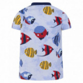 Памучна тениска с цветен принт на рибки за момче Tuc Tuc 34501 2