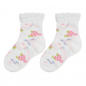 Чорапи с флорален принт Chicco 345190 