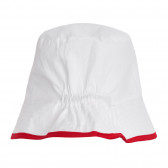 Памучна шапка с периферия и червени акценти Chicco 345194 3