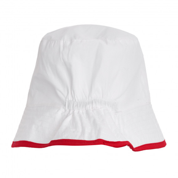 Памучна шапка с периферия и червени акценти Chicco 345194 3
