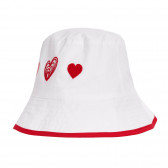 Памучна шапка с периферия и червени акценти Chicco 345196 5