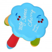 Детско пластмасово столче цвете, ф28xh26см, синьо Horecano Kids 345253 3