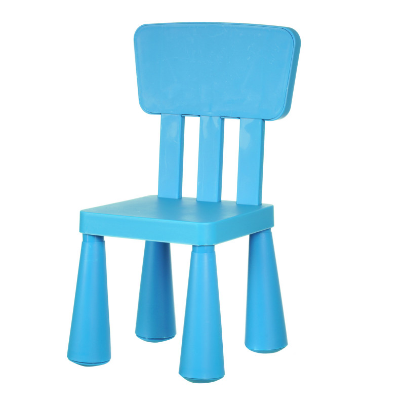 Детско столче с облегалка, синьо, 30x30xh67см  345260