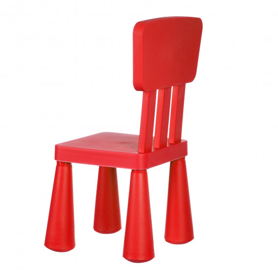 Детско столче с облегалка, червено, 30x30xh67см Horecano Kids 345264 2