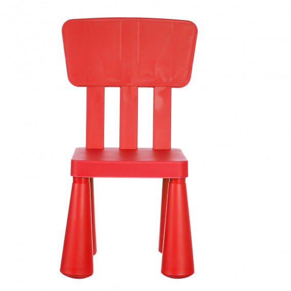 Детско столче с облегалка, червено, 30x30xh67см Horecano Kids 345265 3