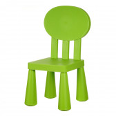 Детско столче с овална облегалка, зелено, 30x30xh67см Horecano Kids 345266 