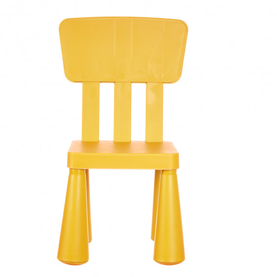 Детско столче с облегалка, жълто, 30x30xh67см Horecano Kids 345325 3