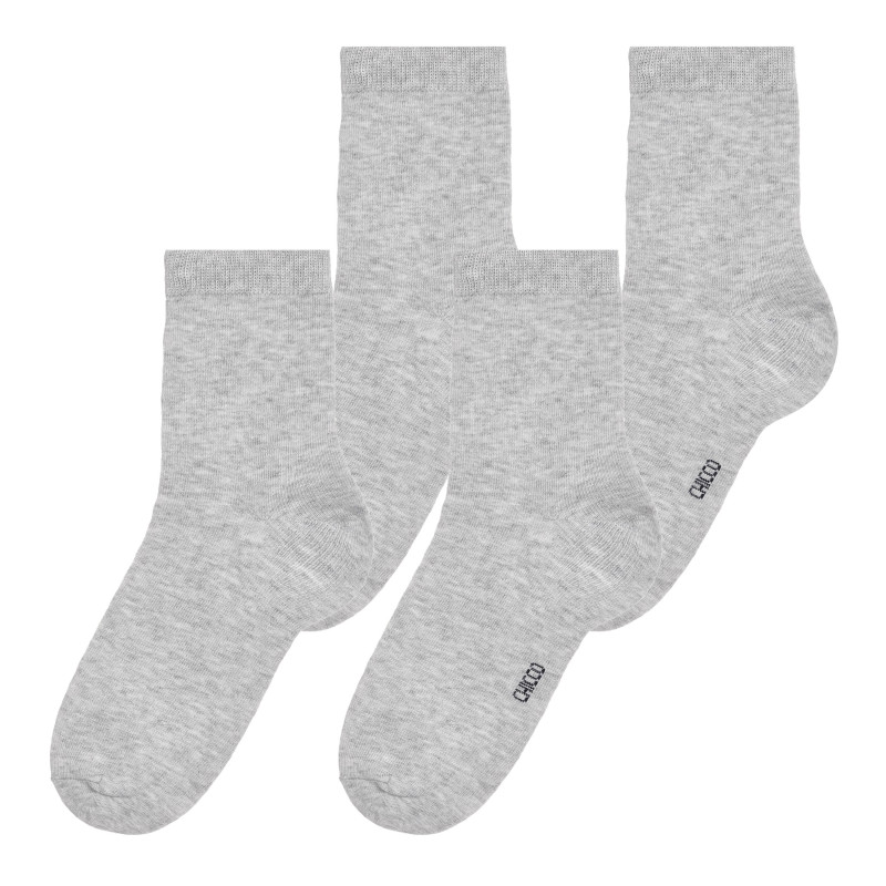 Комплект от два чифта чорапи, сиви  345427
