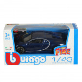 Метална количка 1:43, Bugatti Bburago 345496 5