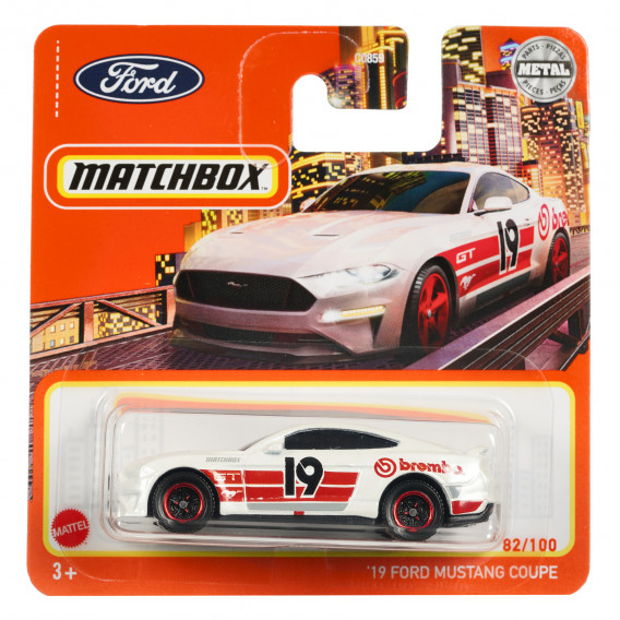Метална количка 19 Ford Mustang Coupe Matchbox 345669 