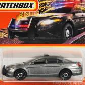 Метална количка Ford Police Interceptor, сива Matchbox 345700 2