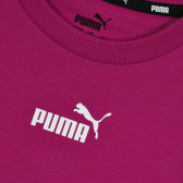 Памучна тениска с логото на бранда и апликация, розова Puma 345830 2