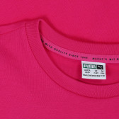 Памучна тениска със сребристо лого, розова Puma 345835 3