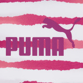 Памучна тениска на райе с лого, многоцветна Puma 345842 2