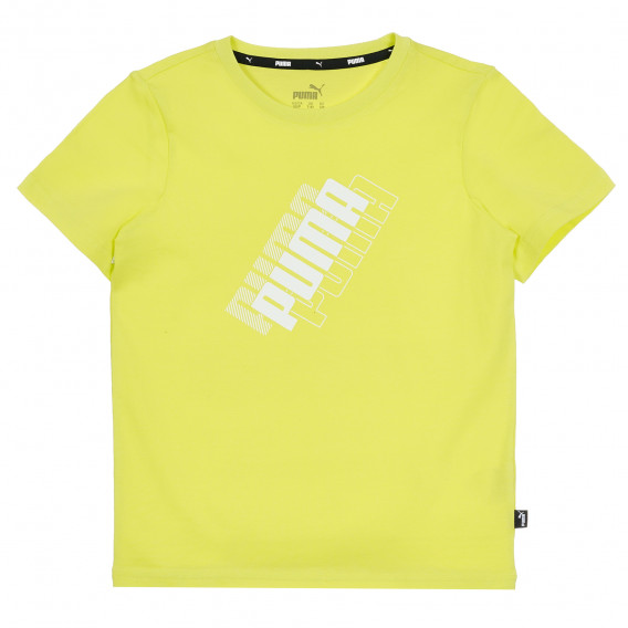 Памучна тениска Power с логото на бранда, жълта Puma 345849 1