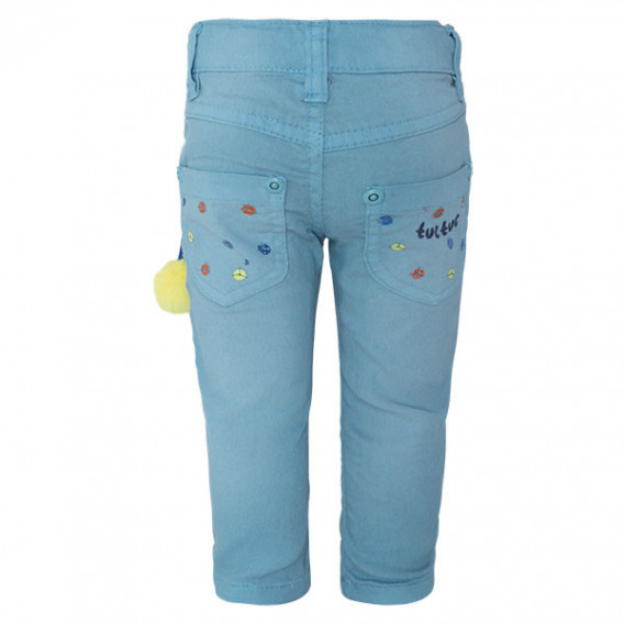 Дънков панталон с цветни бродерии за момиче Tuc Tuc 34606 2
