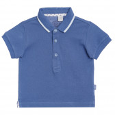 Памучна блуза с акцент на яката, синя Chicco 346302 
