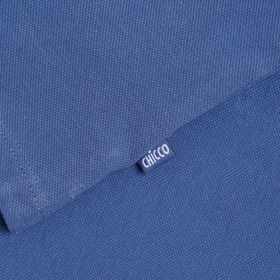 Памучна блуза с акцент на яката, синя Chicco 346304 3