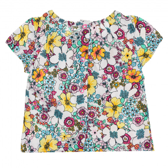 Блуза с къс ръкав и флорален десен Chicco 346314 2