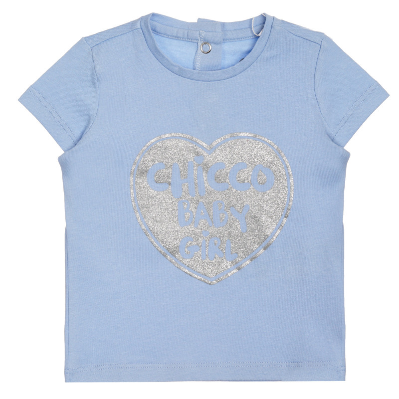 Тениска с брокатена щампа на сърце- CHICCO BABY GIRL  346387