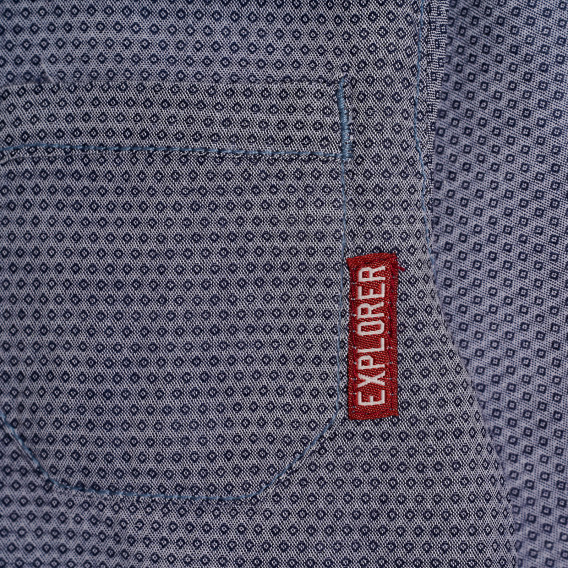 Риза с фигурален принт и джоб Chicco 346450 2