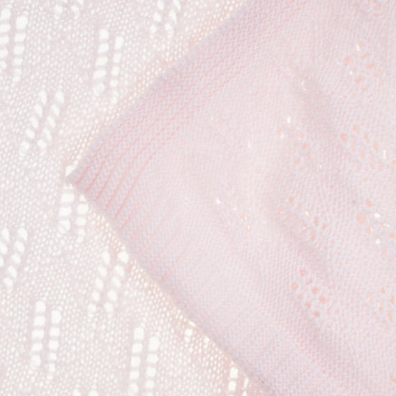 Одеяло с декоративна плетка. розово Chicco 346987 2