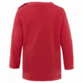 Памучна блуза с дълъг ръкав и джоб за момче, червена Tuc Tuc 34706 2